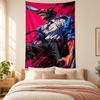 Kettensägenmann Wandteppich hohe Qualität zur Dekoration von Wohnzimmer Schlafzimmer Studentenwohnheim Wänden ideal als Schlafzimmer Wandkunst oder Weihnachtsgeschenk