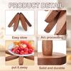 ABMH-Wood Christmas Tree Trivet Set - Includes 5 Foldable Coasters & 1 Stand, Perfect For Hot Dishes And Table Protection