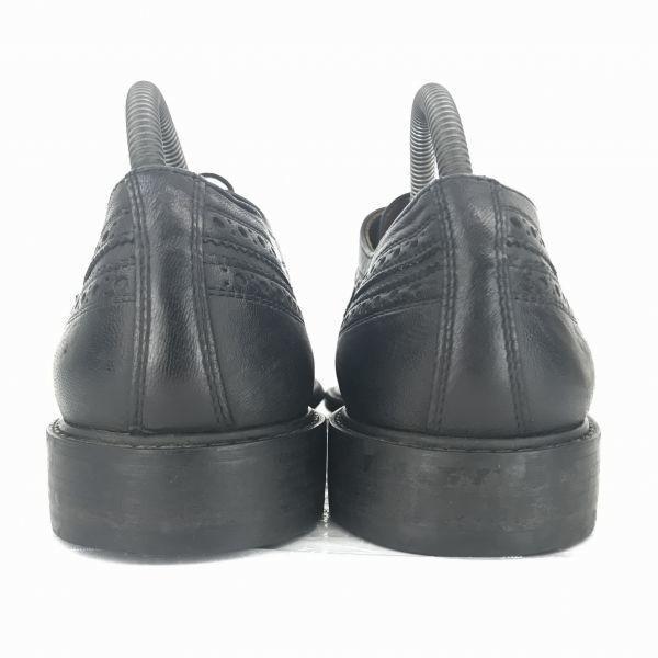 Lloyd Germany Heavy Leather Wingtip 25.0 Black Medallion Dress Shoes Business(USED)