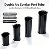 Thickened Plastic Speaker Port Tube with Waveguide Structure for Speaker Enclosure Repair and Modification Projects