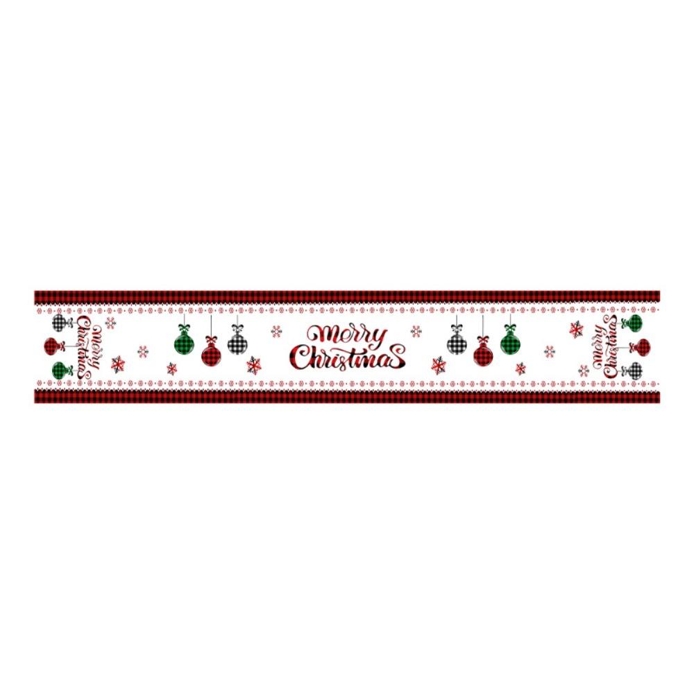 Christmas Snowman Table Runner Linen Home Dining Room Decor Festive Holiday Tablecloth for Living Room