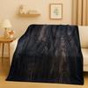 HD Retro Wood Grain Tree Growth Ring Brown Gray Flannel Blanket,Ultra Soft Plush Throw for Home Bedroom Bed Sofa Cover Gift Kid