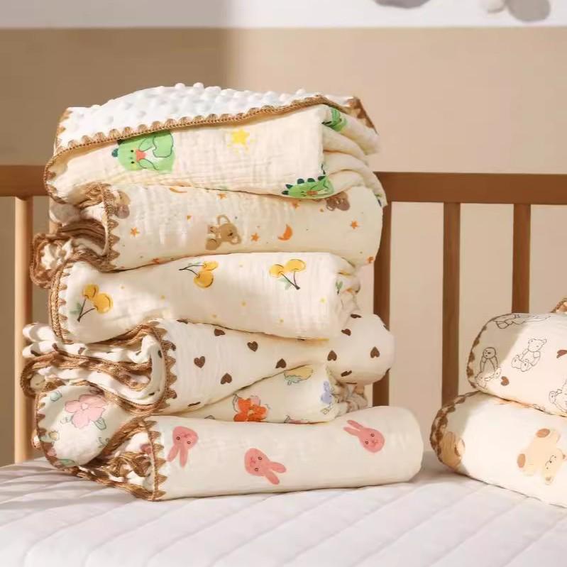 Newborn Cotton Bean Blanket: Thin, Machine Washable, Ideal for Toddler Outings and Naps