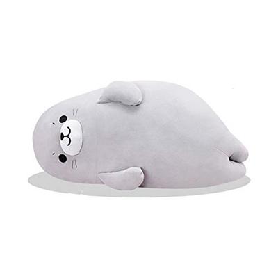 Moecat Life Seal Pluche Lichaarskussen, Schattig en Zacht, Perfect om op te Zitten, Verjaardagscadeau, 40cm
