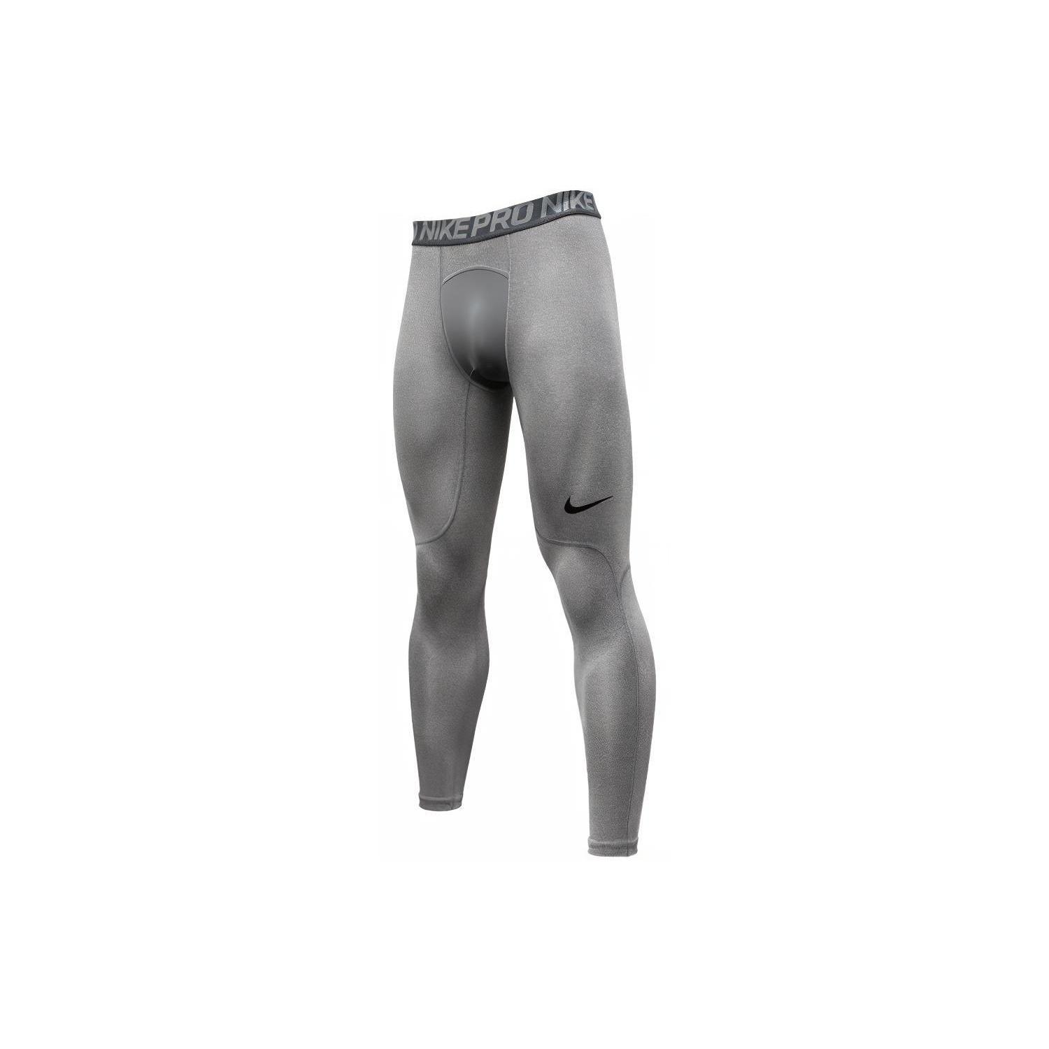Nike Logo Sports Training Quick Dry Leggings Gray Men s 838068-091 S