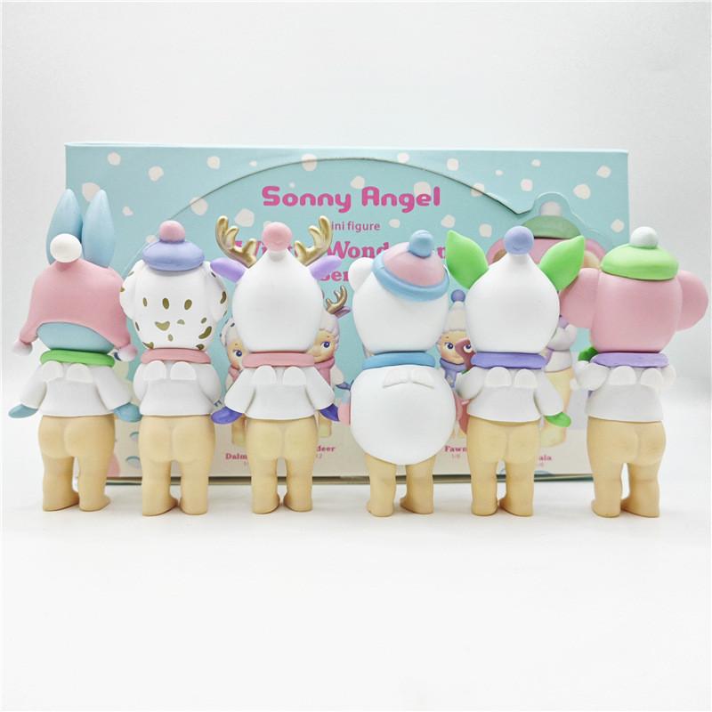 Charming Pvc Winter Angel Figure Blind Box With Six Unique Snowman Designs