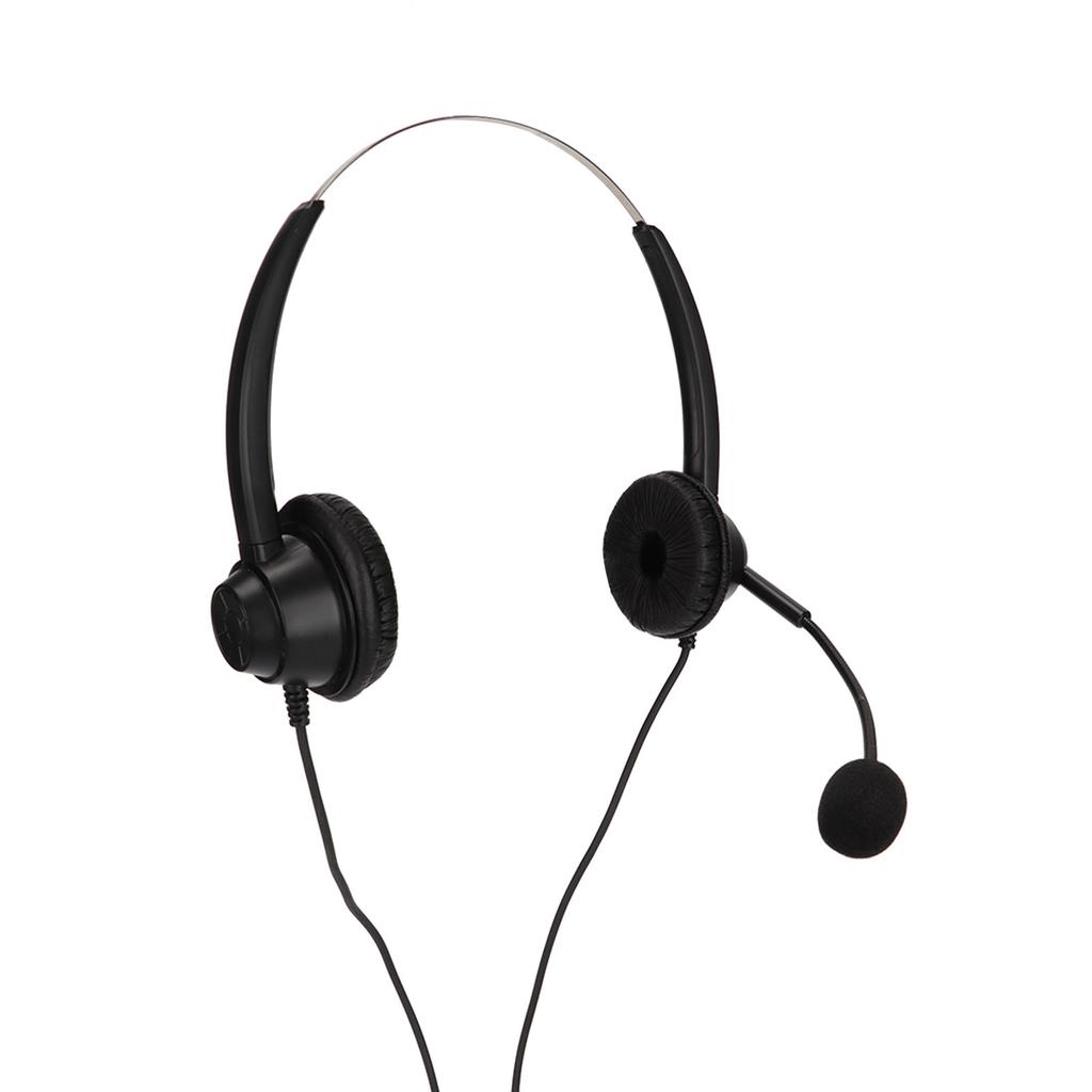 H360DUSB Doppelseitiges Headset Schwarz Lautstärkeregelung USB Business-Headset mit USB-Stecker für Telemar