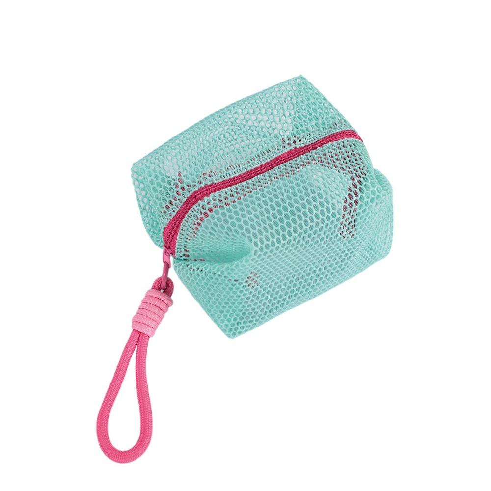 Square Shape Mesh Cosmetic Bag Small Capacity Mini Makeup Pockets Travel Toiletry Pouch  Earphone