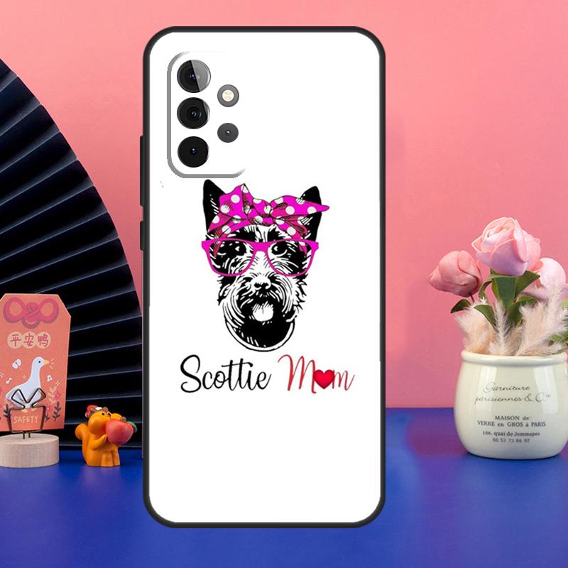 Westie Scottie Skotsk Terrier Fodral För Samsung Galaxy A54 A34 A24 A14 A73 A53 A33 A23 A13 A52 A32 A22 A12 A51 A71 Skydd