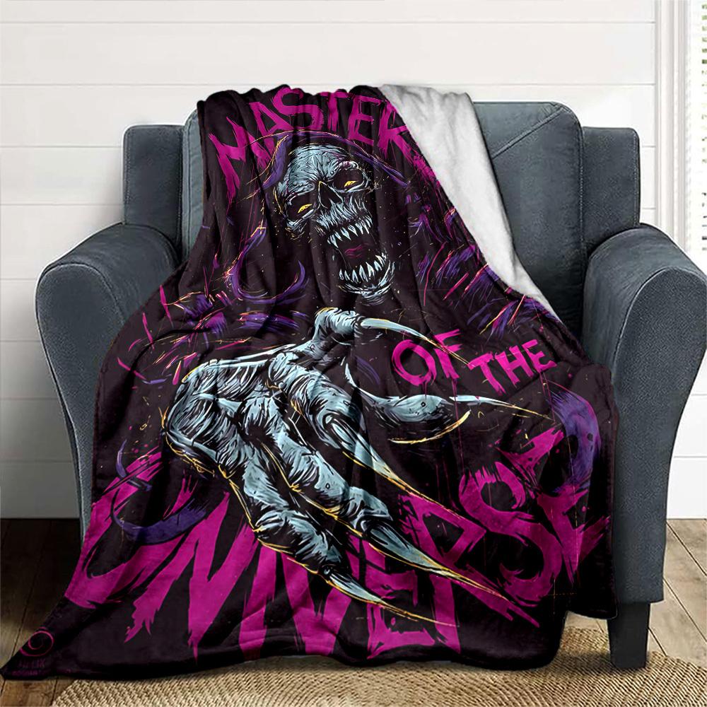 1pc Masters Universe Throw Blanket Soft Flannel, Cozy All Season Polyester Perfect for Home, Office