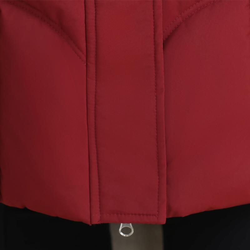 Παλτό Μεγάλου Μεγέθους XL-6XL για Γυναίκες Μέσης Ηλικίας Χειμερινά Μακριά Παρκά με Κουκούλα Χοντρά Ζεστά Καθημερινά Γυναικεία Μπουφάν