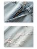 Women's Light Embroidered High-Waisted Summer Jeans - 2025 Loose Relaxed Straight-Leg Pants