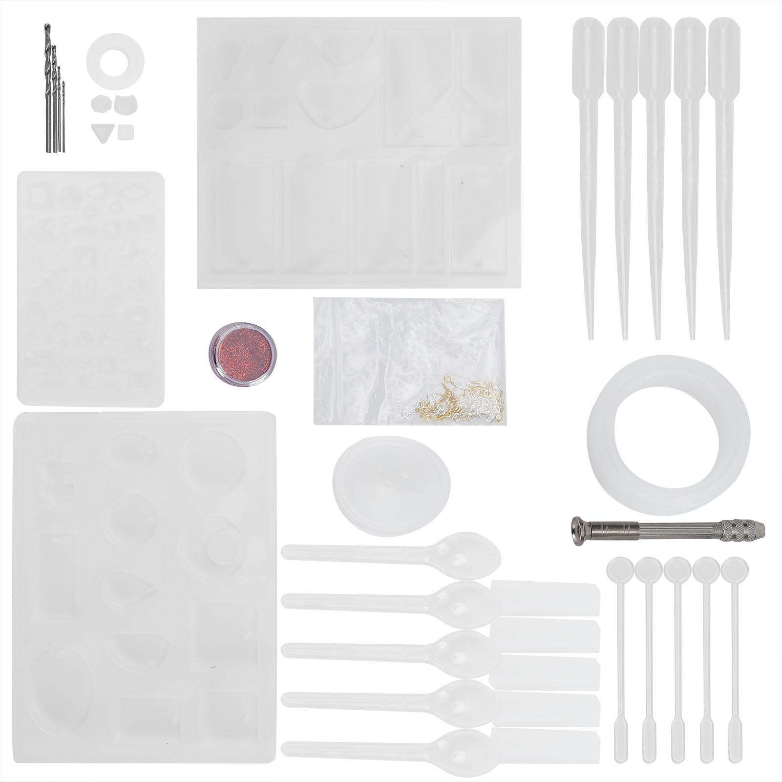 

Silicone Casting Mold Set Irregular Mould DIY Material for Jewelry Ornament Making