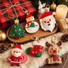 Christmas Keychain Set Cute Knit Stocking Bag Charms Holiday Gift Tags Purse Accessories Stocking Stuffers for Women Girls