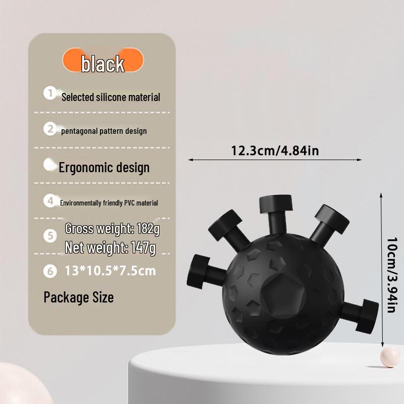 

Cross-Border Finger Grip Strengthener & Rehabilitation Ball English Color Box Packaging чёрный