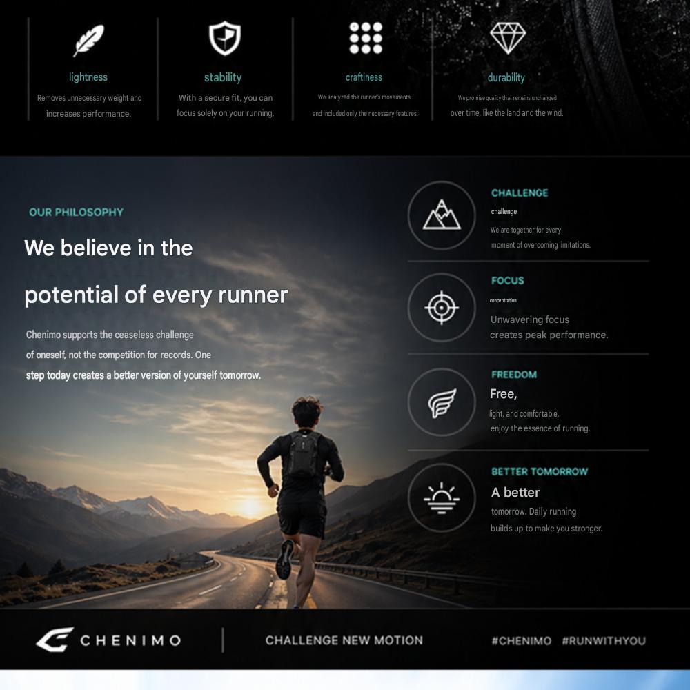 Chenimo Ultralight Static Running Vest Trail Running Backpack Water Bottle Phone Storage