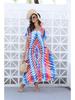44-Farben Europäischer & Amerikanischer Druck Strandüberwurfkleid - Urlaubs-Bikini Sonnenschutz Oberbekleidung