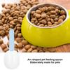 Ergonomic Handle Pet Feeding Scoop Arc Design Cat Food Shovel Compact Pet Food Spoon  for Pets