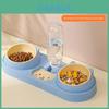 Pet Cat Food And Water Bowl Set With Antispill Design For Home Use