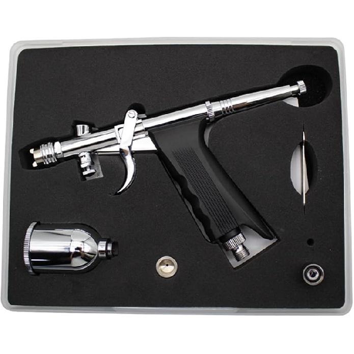 Uouteo Airbrush Trigger Gun Air Brush Gun with 0.3 Mm Needles 7CC &10 CC Cup for Painting
