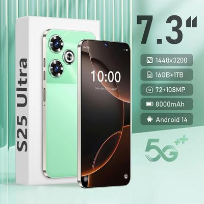 S25 Ultra Android 5G Smartphone: 6.6" Large Screen, 2+16GB Memory