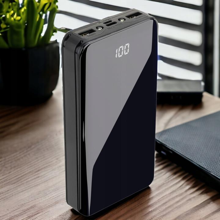 Powerbank 20000 Mah Power Bank Usb, Usb-C Szybkie Ładowanie Z Latarką Led