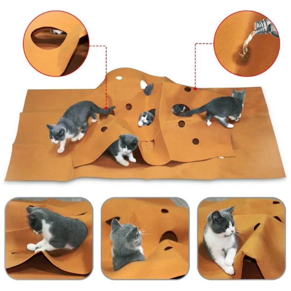 Anti-scratch Pet Toys Pad Felt Cloth Cat Scratching Pad Creative Cat Play Mat  Training Activit