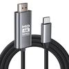 To HDMI Conversion USB Cable Connection Monitor Nylon Compatible with Transmission Monitor Extension Cable 4K CompatibleHDMI Type-C Cable, HDMI-I