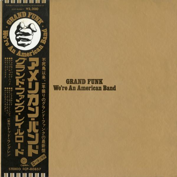 LP Record GRAND FUNK - We're An American Band ECP80857 CAPITOL 1973 Japan Rock Used