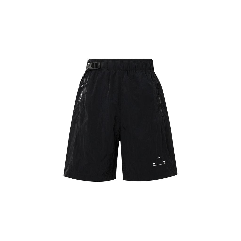 Jordan Solid Color Logo Woven Shorts Men Bottoms Black DQ7876-010