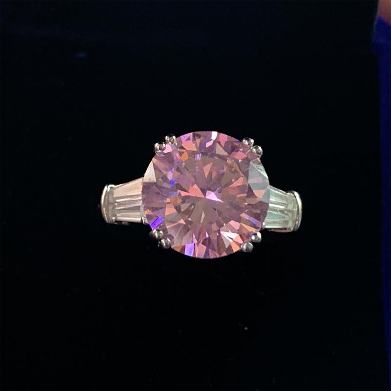 Solitärring 4 Karat Labordiamantring 925er Sterlingsilber Versprechens-, Verlobungs-, Eheringringe für Damen Herren Feiner Partieschmuck