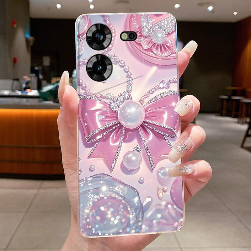 For Techno Pova 5 LH7n 5Pro LH8n Phone Case Tecno Pova 5 Pro Case Clear Luxury Fashion Butterfly Flowers Soft TPU Silicone Cover