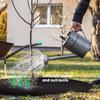 5PCS Weed Mat Non-Woven Tree Mulch Ring Tree Protector Mat Reusable Weed Barrier for Weed Control Root Protectio