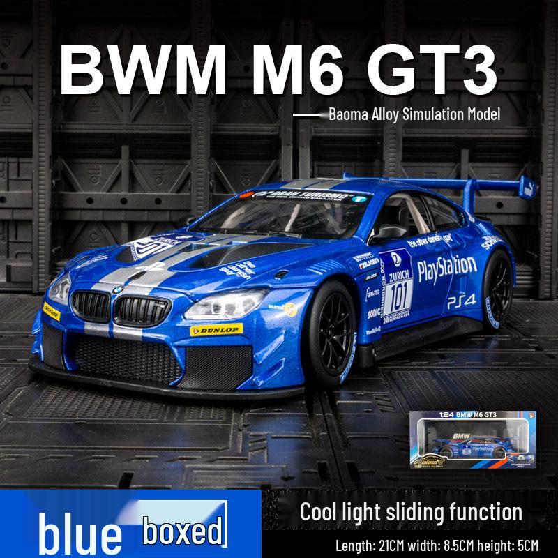 

Caipo BMW M6 GT3 Rally Car Alloy Model: Collectible Gift for Boys