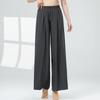 WEZHO Women's Ribbed Cotton Loose Wide-Leg Dance Pants