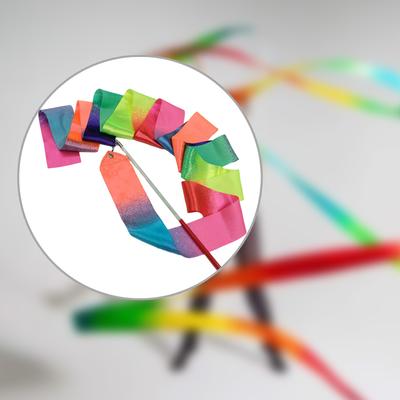 Sparkling Dance Ribbon Twirling Gymnastic Ribbon Long Ribbon Streamers Rhythmic Gymnastics Dancing Training Ribbon