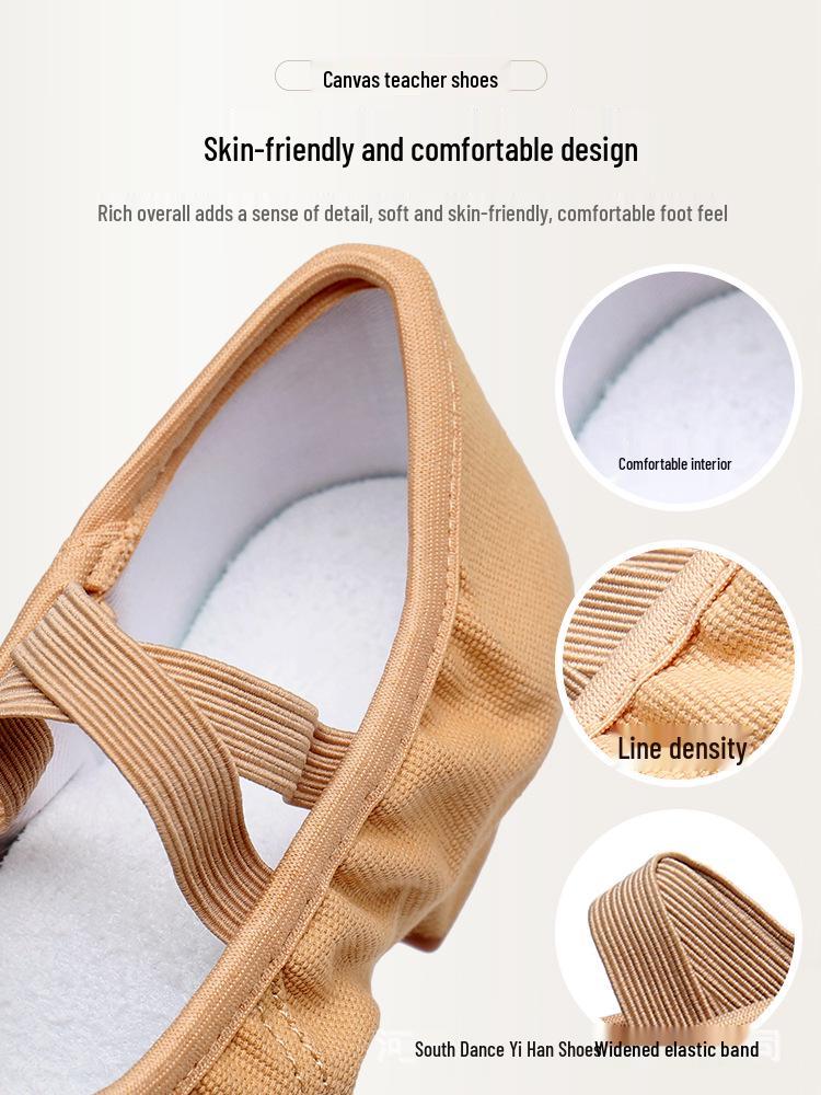 Women's Soft Sole Dance Shoes for Ballet, Belly Dance, and Yoga