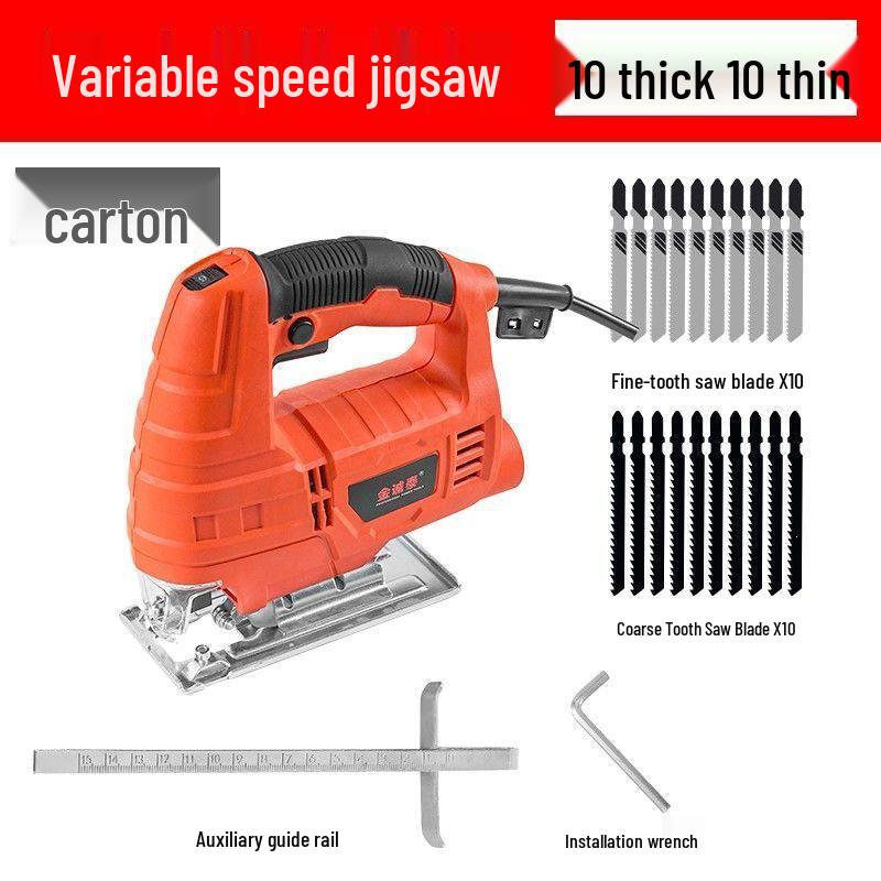 Multifunctional Electric Handheld Jigsaw and Scroll Saw for Precise Wood Cutting