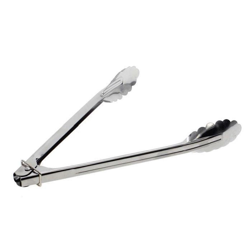 Stainless Steel Barbecue Locking Tongs Washable Serving Clip Wear-resistant Lightweight Rustproof Pliers BBQ Grill Baking