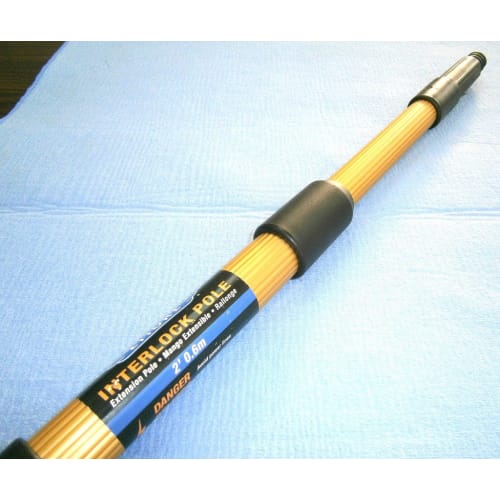 ETORE's professional glass cleaning tool [Interlocking Pole (2-section type) 2' (0.6m) *Extendable Pole] "Professional tools are of a different qualit