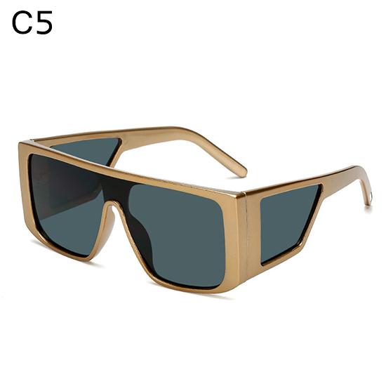 European New Square Sunglasses Women New Big Oversized Flat Top Sun Glasses Female Vintage Retro Shades for Women Men UV400