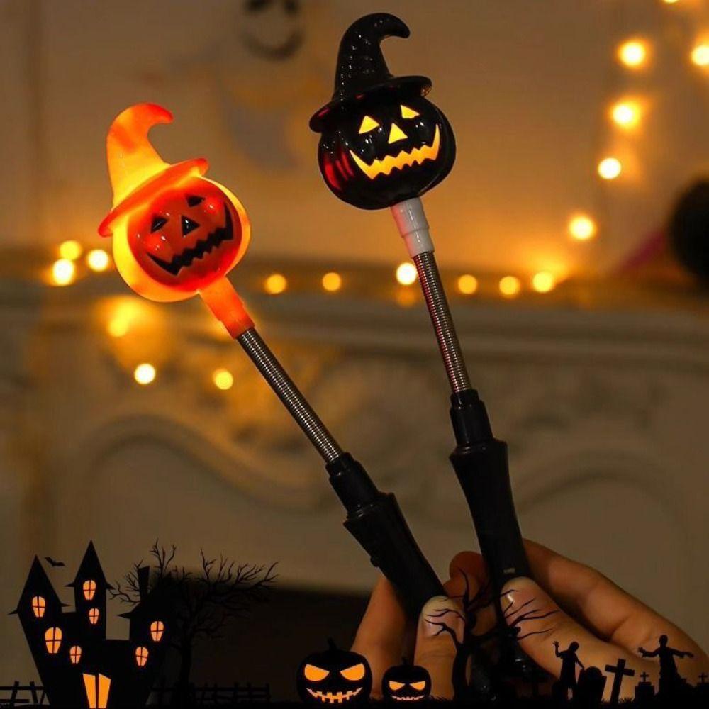 Světélkující jarní třpytivá tyčinka LED dýně duch ruční lucerna Halloween dýňová lucerna dospělí děti