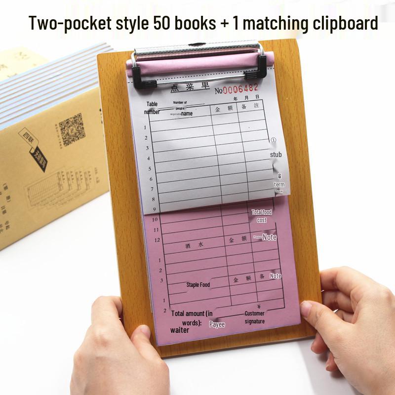 50-Pack Carbonless Copy Restaurant & Drinks Menus: Single to Four-Part Sheets with Free Shipping.