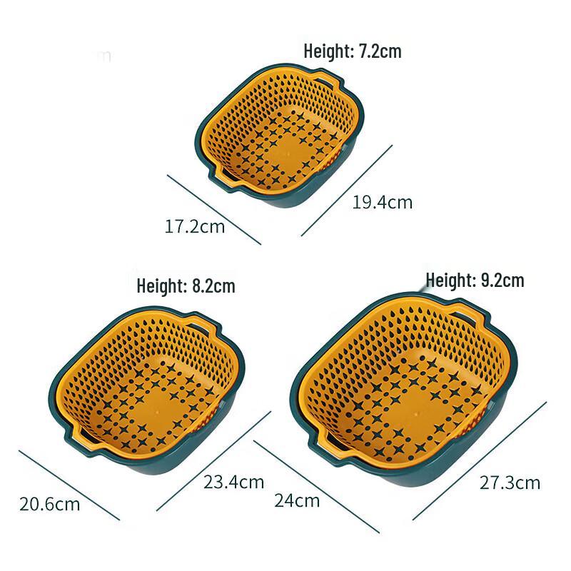 Baijie Kitchen Draining Basket Set