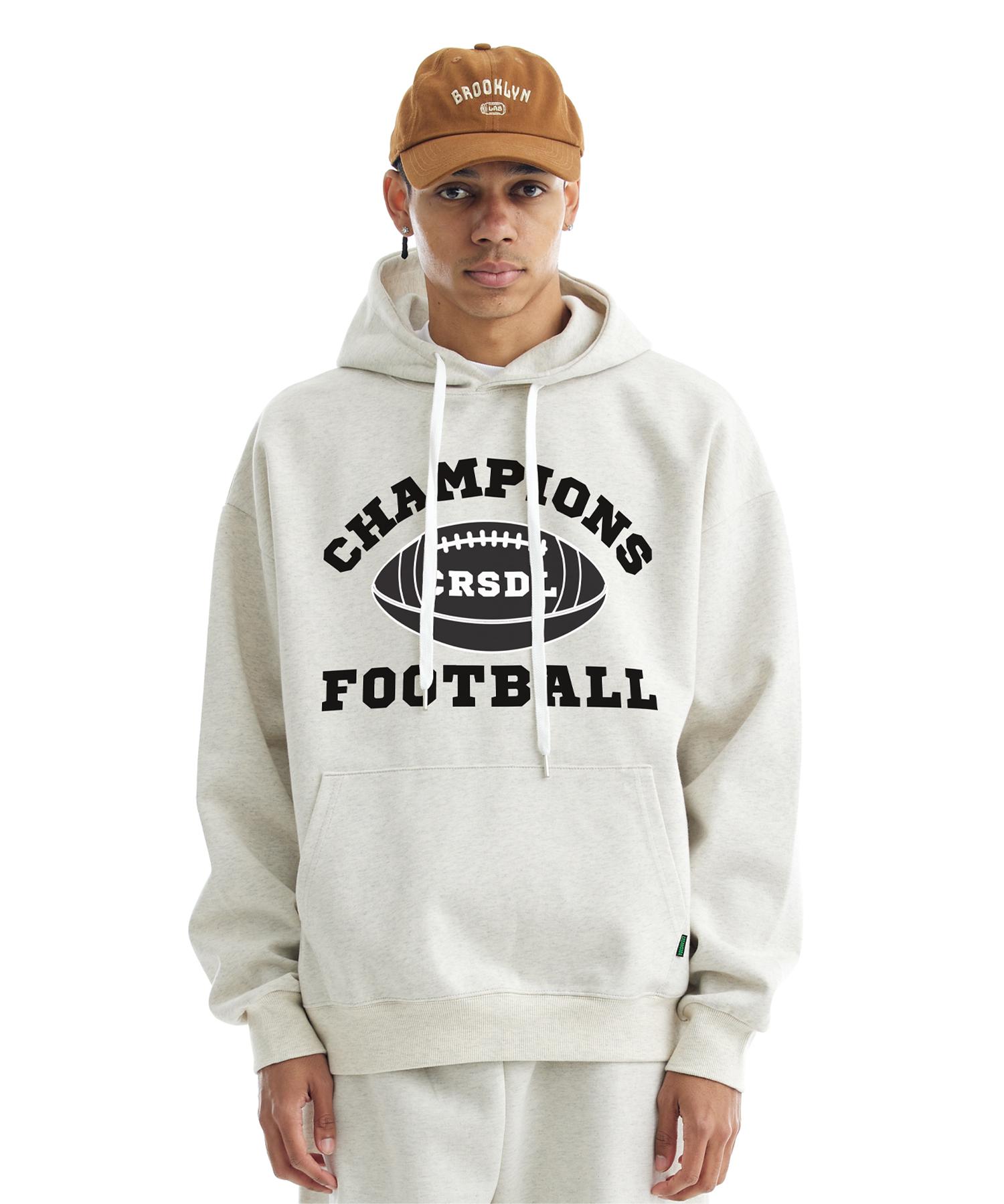 Cream Soda Lab 1984 Champion Football Hood Oatmeal Fleece-Lined Xl (3)