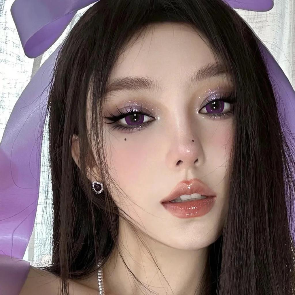 COD Eyeshare 1 Pair Red Color Cosplay Contact Lenses Pink Purple Colored Eye Makeup Contacts Fashion PUpils for Halloween