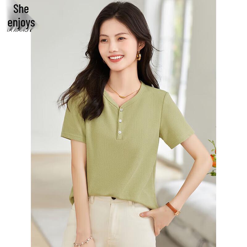 Women s V-Neck Slim Fit T-Shirt L