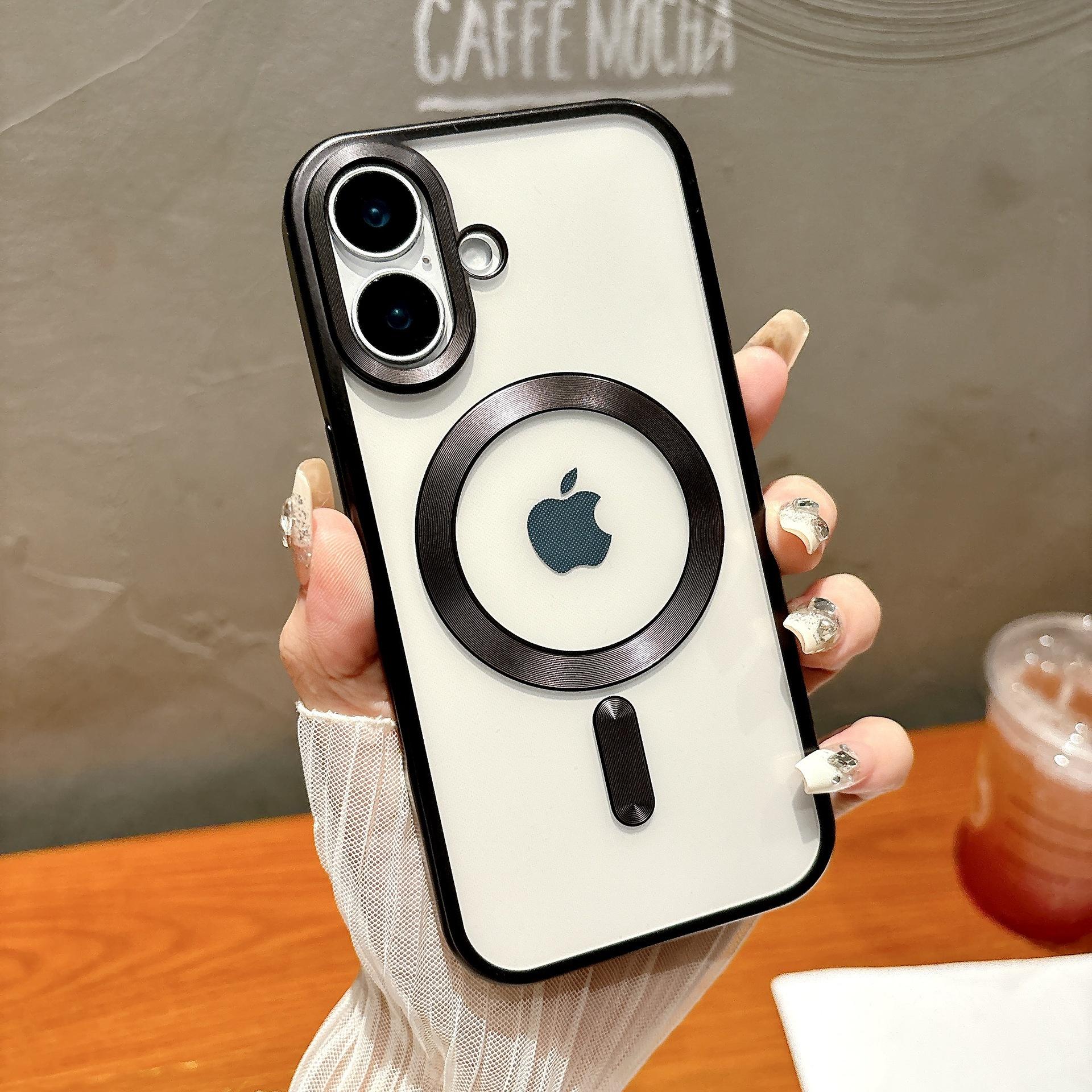 

Magnetic Electroplated Case Is Suitable for Apple 16ProMax Phone Case, IPhone14 Protective Case, 15 Full Cover Shell, Anti-drop iPhone11ProMax