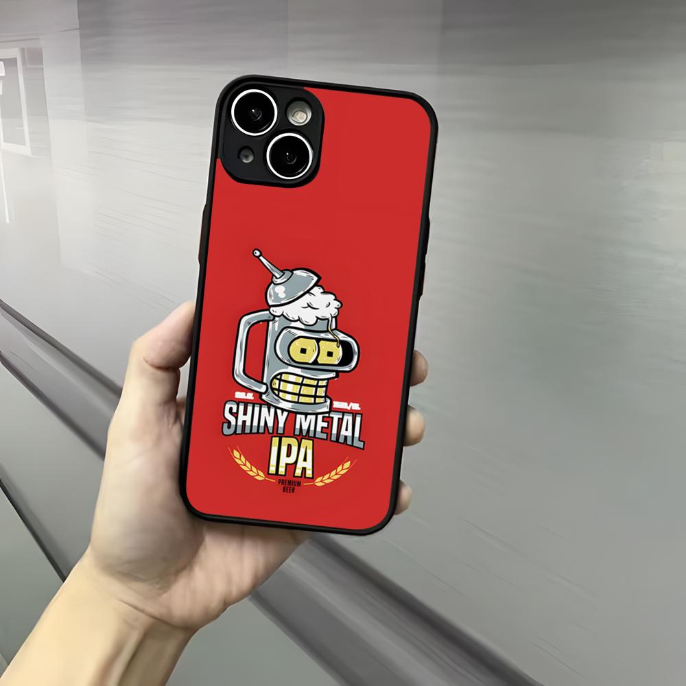 F-Futurama Anime B-Bender Phone Case For Iphone 17 16 15 14 13 12 Pro Max Xr Air Plus Skin Feel Black Hard Shell Cover