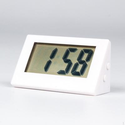 Clock Battery Powered LCD Display Digital PS Mute Silent Working Numeral for Bedrooms Office